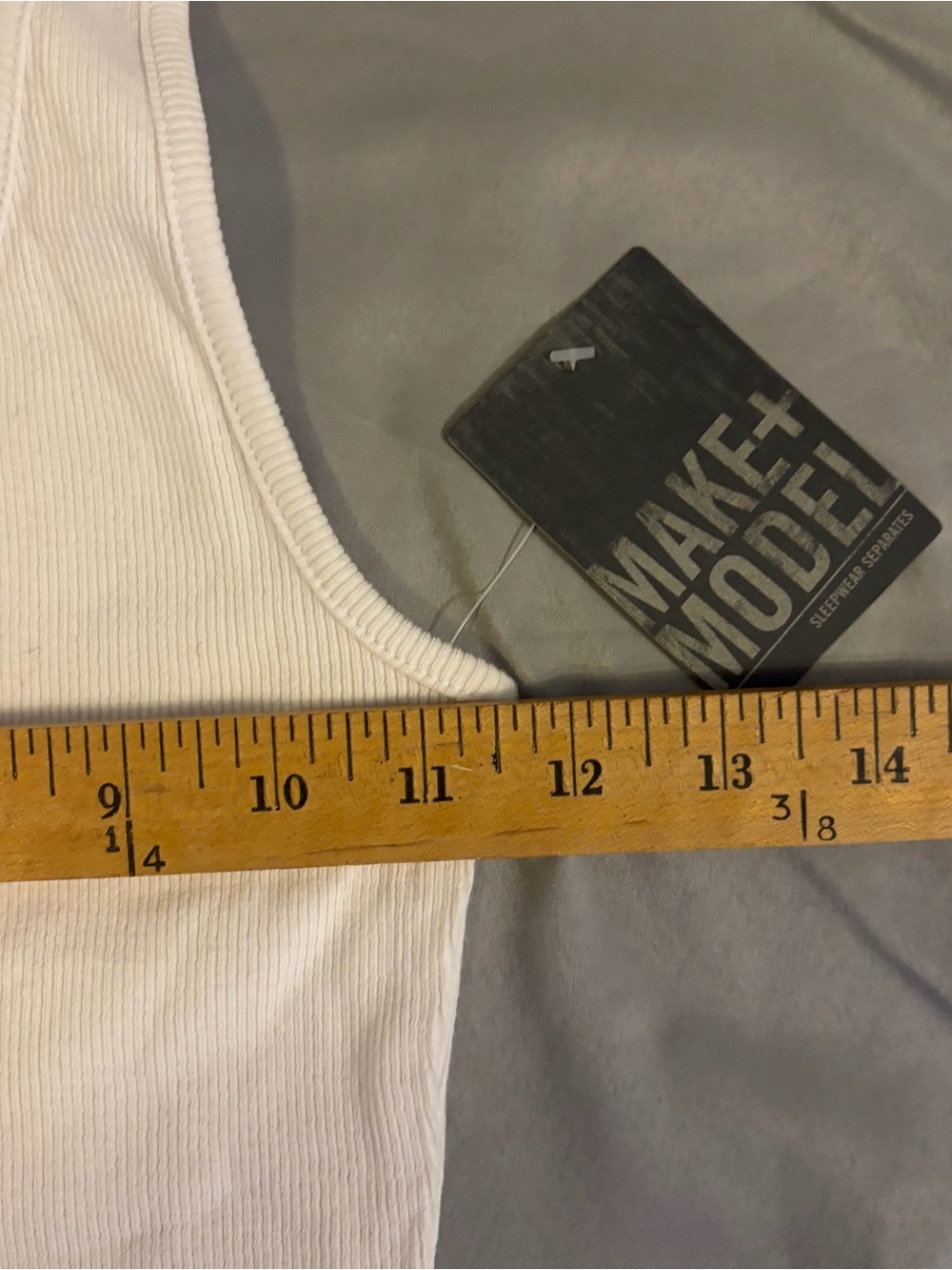 Make+Model White Ribbed Tank Top - Picture 4 of 5